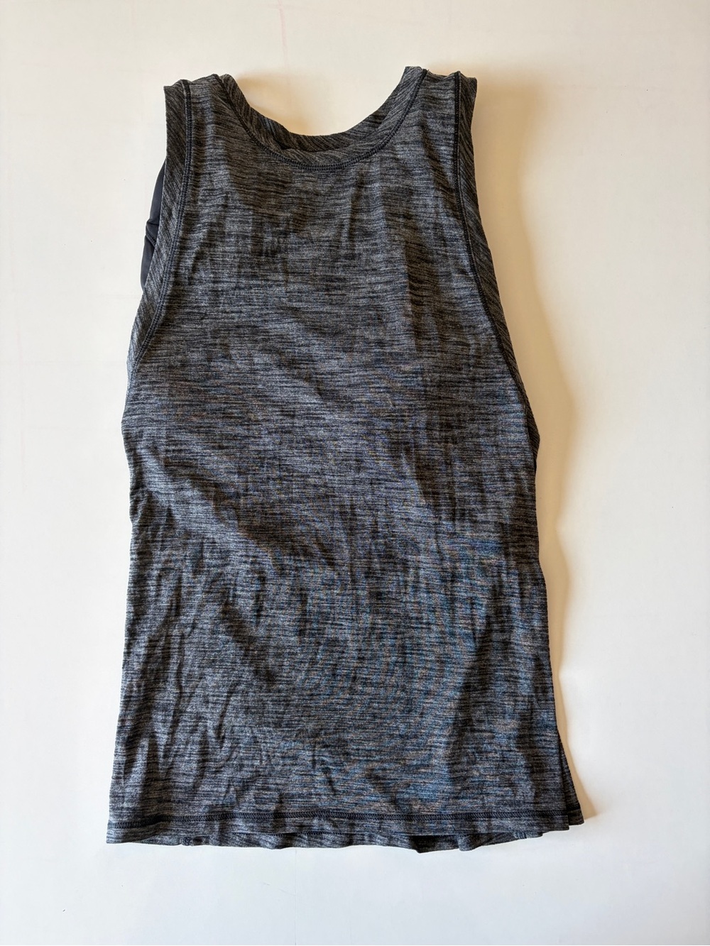 Lululemon athletic gray black tank top sports bra women’s small workout shirt